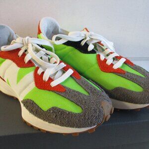 New Balance 327 green, orange, green Men size 8